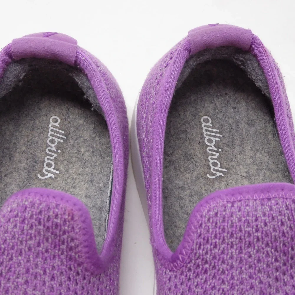 Allbirds Women Tree Loungers Purple Mesh Slip On Sneakers Size 6